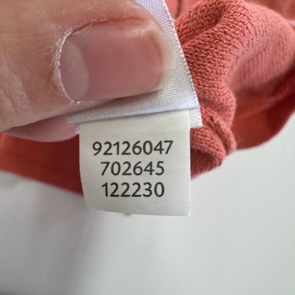 J.Jill Cardigan Women Small Orange Ribbed Knit Belle Sleeve Boho Preppy Silk - Picture 5 of 7